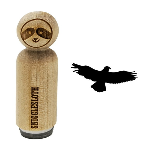 Flying Eagle Solid Rubber Stamp for Scrapbooking Crafting Stamping - Mini 1/2 Inch