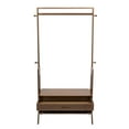 thumbnail image 3 of Vintage Bamboo Garment Rack 300lbs Retro Freestanding Closet Organizer Coat Rack Brown, 3 of 24