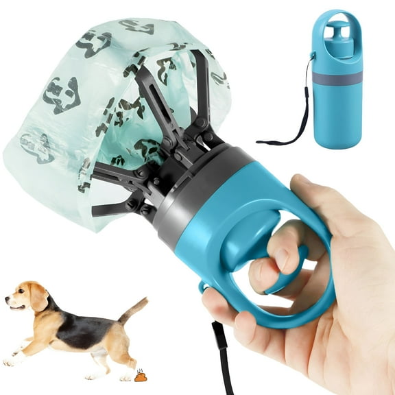ACDANC Dog Pooper Scooper with Bag Dispenser Portable Claw Poop Picker No-Touch Dog Waste Pickup Tool for Small Medium Large Dogs