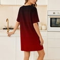 thumbnail image 5 of Tauxra Women's Short Sleeve Dress Casual Round Neck with Pockets Summer Beach Floral Print, 5 of 6