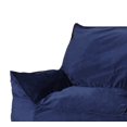 thumbnail image 5 of Bean Bag Chair with Arm Rest, Velvet Lazy Sofa for Living Room, Bedroom, Nursery, Studio & Lounge Room, Navy Blue, 5 of 5
