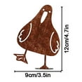 thumbnail image 3 of Metal Seagull Ornament, Cosmug Rusty Metal Bird Silhouette, Decorative Outdoor Garden Art, for Garden Decor, Yard Decor, Fence Decor and Outdoor Display, Color B, 3 of 7