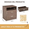 thumbnail image 3 of Buró Elly Moderno de 2 Cajones Color Gris, 3 of 6