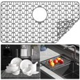 thumbnail image 1 of Vensio -Large Silicone Sink Protectors for Kitchen Bottom 26x14 Inch, Heat Resistant Non-Slip Sink Mat and Dish Drying Pad, Flexible Sink Grid for Stainless Steel Sinks, 1 of 9