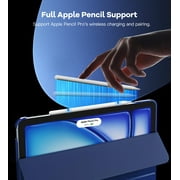 TiMOVO Case for iPad Air 13 Inch (M4 2026/M3 2025/M2 2024), Slim Stand Smart Cover with Translucent Back, Support Touch ID, Auto Wake/Sleep, Navy Blue