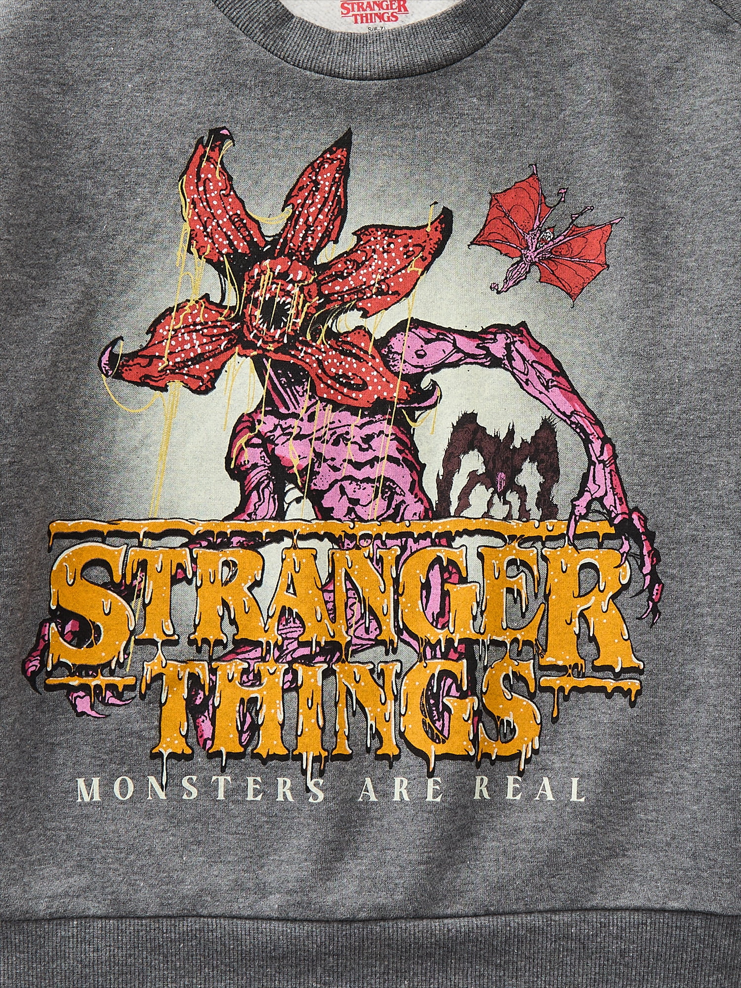 Stranger Things Boys Long Sleeve Halloween Graphic Crewneck Sweatshirt, Sizes 4-18