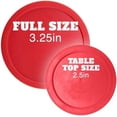 thumbnail image 2 of Brybelly set of two large red 3 1/4 Inch air hockey pucks for full size air hockey tables, 2 of 5