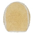 thumbnail image 2 of Home Weavers Allure Bathroom Rug Toilet Lid Seat Cover, Elastic Edges, 100% Cotton Soft Universal Fit for Standard Round Elongated Bath Room Bowl Lids, Washable, 18"x18" Toilet Lid Cover, Yellow, 2 of 8