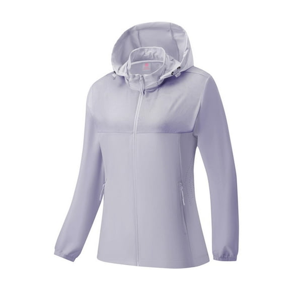 Women's Sun Shirts Upf 50  Sun Full Zip Hoodie Jacket Long Sleeve Hiking Outdoor Performance with Pockets