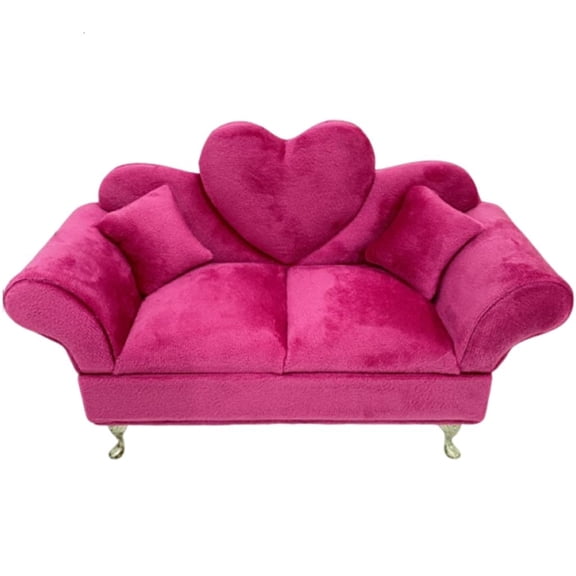 MOMOJIA Sofa Shaped Flannel Jewelry Box Rose New Color Dutch Fabric Jewelry Organizers