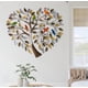 thumbnail image 5 of Árbol genealógico de la vida en forma de corazón, arte de pared de metal, decoración del hogar, 5 of 5