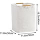 thumbnail image 2 of Cesta de lavandería grande, elegante y duradera, con revestimiento de plástico impermeable y asa de bambú natural para almacenamiento en la sala de estar (1 unidad), 2 of 5