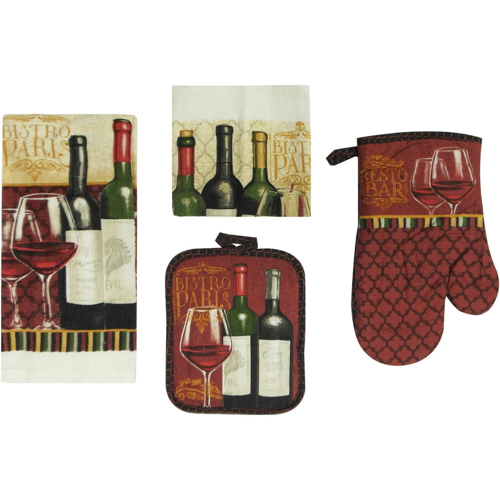 Mainstays Wine 7Piece Kitchen Set