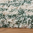 thumbnail image 3 of SAFAVIEH Hudson Jack Abstract Shag Area Rug, Ivory/Green, 5' x 5' Round, 3 of 11