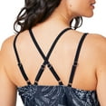 thumbnail image 2 of Free Country Women's Double Strap Cut Out Blouson Tankini Top Black Batik Bloom M, 2 of 3