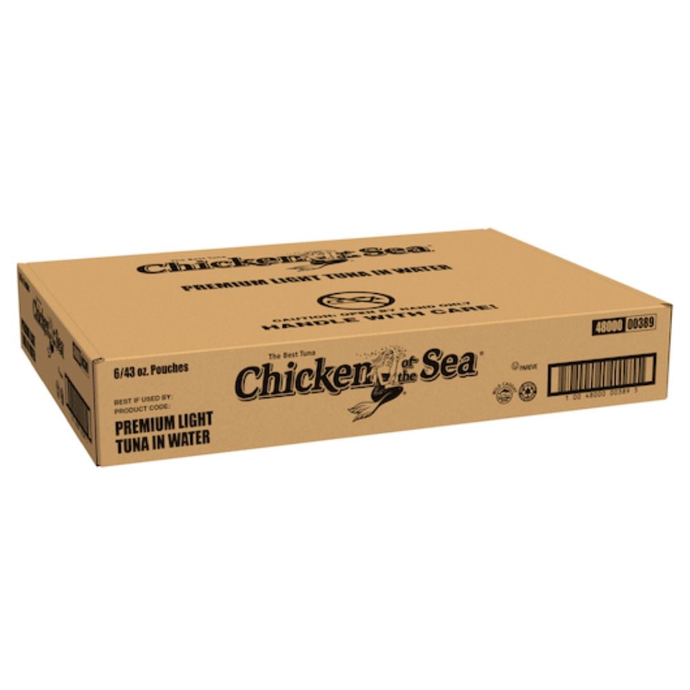 Chicken of the Sea Wild Caught Light Tuna in Water Packet 43 oz