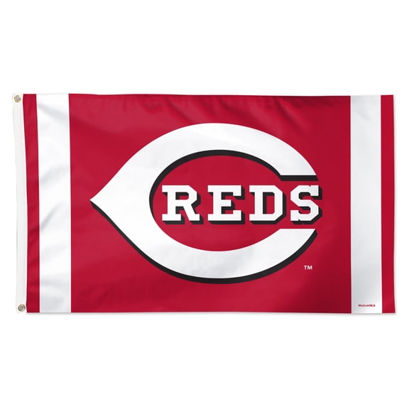 WinCraft Cincinnati Reds 3' x 5' Vertical Stripe Deluxe Single-Sided Flag