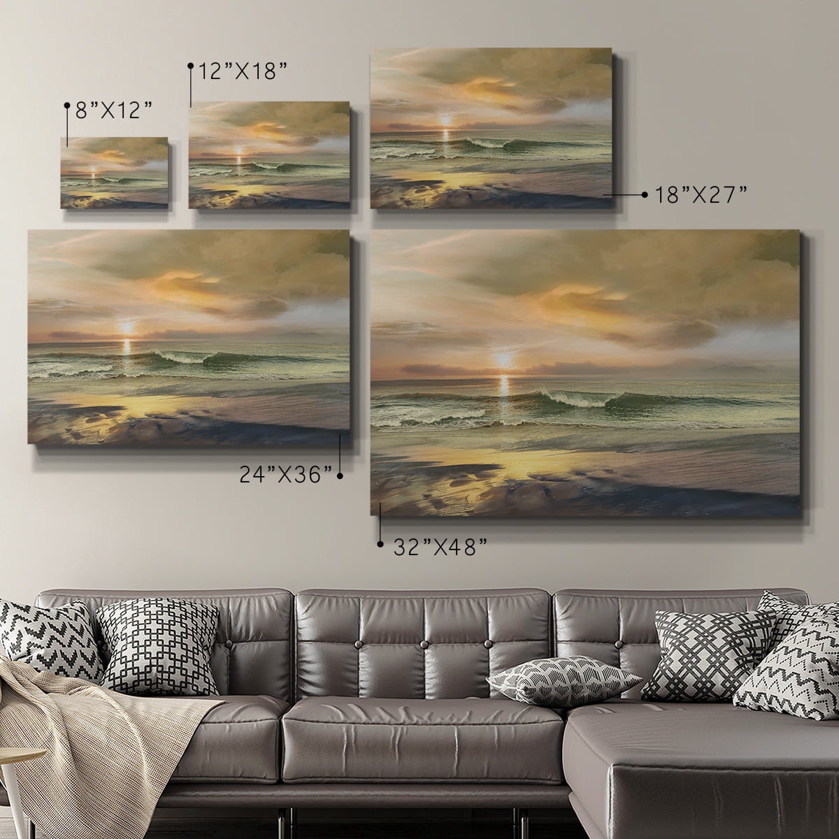 Wexford Home Monterey Premium Gallery Wrapped Canvas, 18" x 27" - Ready to Hang