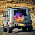 thumbnail image 5 of Pofeuu Palm Trees at Sunset Print Spare Tire Wheel Cover for Car Truck SUV Camper Universal Fit Spare Tire Cover RV Spare Tire Covers-16 inch, 5 of 6