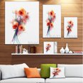 thumbnail image 3 of Soft Color Flowers on White Background - Large Floral Canvas Art Print, 3 of 4