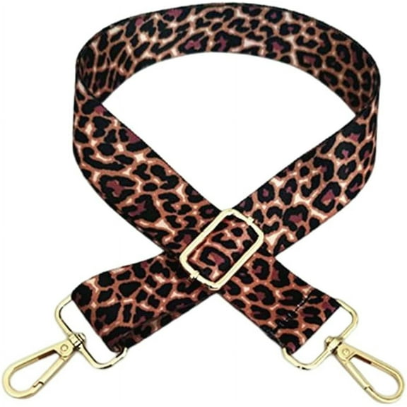 Kukuzhu Leopard Purse Strap 1.5" Wide Replacement Crossbody Bag Straps Adjustable Guitar Purse Strap Handbags Shoulder Strap