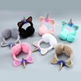 thumbnail image 2 of 1PCS Cache-Oreilles licorne d'Hiver Rouge pastque, Cache Oreille Fille Peluche Doux Protection Oreille Hiver Earmuffs pour Fille Homme Femme, Couvertu, 2 of 4