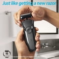 thumbnail image 4 of 21 B Replacement Head Compatible Series 3 Shaving,Black,Compatible 320, 330, 340, 350CC Series Electric, 4 of 5