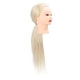 thumbnail image 3 of Mannequin Head, Hairdresser Training Head  Hand Feel Comfortable Practical  For Hairdressing Training Purple,Beige,Sky Blue, 3 of 8