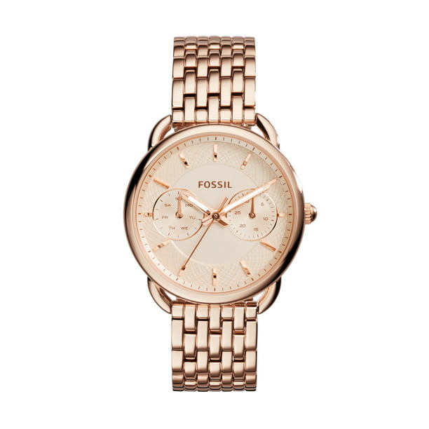 Fossil Women's Tailor Multifunction, Rose Gold-Tone Stainless Steel Watch,  ES3713 