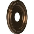thumbnail image 2 of Ekena Millwork 13"OD x 3 1/2"ID x 1 1/4"P Traditional Thermoformed PVC Ceiling Medallion (Fits Canopies up to 7 1/2"), Metallic Antique Brass, 2 of 10