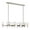 Polished Nickel / Clear Crystal, variant on Kuzco Lighting Lp338052 Lucian 10 Light 12" Wide Linear Pendant - Polished Nickel /