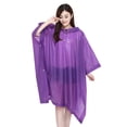 thumbnail image 3 of LCXmlly Imperméable Facile à Transporter Fermeture à Boutons Ponchos de Pluie Réutilisables 2 Pack Imperméables à Capuche pour Adultes Facile à Transporter Confortable à Porter, 3 of 9