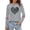 Grey 5, variant on DGMIOCS Women's Canadian Flag Canada Maple Leaf V-Neck T-Shirt Red M