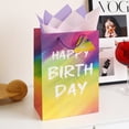 thumbnail image 7 of Cheinxy 7"/11"/13" Happy Birthday Gift Bag with Tissue Paper and Greeting Card for Birthday Party,Birthday Gift Bag Set for Men Women Boys Girls, 7 of 7