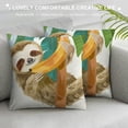 thumbnail image 3 of Jungle Animals Throw Pillow Covers Set of  Giraffe Lion Crocodile Sloth Decorative Pillows Case Soft Velvet Cushion Covers for Kids Baby Nursery Decor, 3 of 5