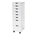 thumbnail image 3 of Adeptus - Drawer cabinet - mobile - narrow - 8 drawers - solid pine - whitewash, 3 of 9
