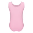 thumbnail image 2 of CHICTRY Big Little Girls Ballet Dance Leotard Gymnastics Acrobatics Training Performance Costume Sleeveless Bodysuit Pink 9-10, 2 of 5