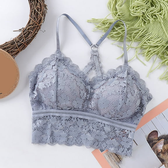 KIHOUT Bra For Women Clearance Women Underwired With Breast Pad Comfort Lace Tops Everyday Bras