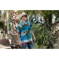 thumbnail image 3 of Cinch Men's Blue Tropical Print Button Down Shirt MTW1401039, 3 of 4