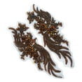 thumbnail image 4 of AMLESO Patchs Perlés Charmantes Perles Magnifiques Applique pour Robe de Ballet Adultes Brun, 4 of 8