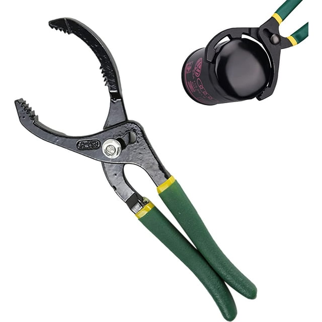 1 llave de filtro de aceite ajustable, alicates de extracción de filtro de aceite, herramienta de extracción de filtro de aceite para filtro de aceite de 63 a 116 mm para motocicleta, automóvil, camión Sincero Electrónica