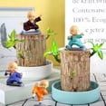 thumbnail image 5 of NWOKYZGH 4Pcs Monks Figurine, Resin Little Monks Car Ornaments, Cute Kungfu Monk Statue office Home Shelf Decor, 5 of 8
