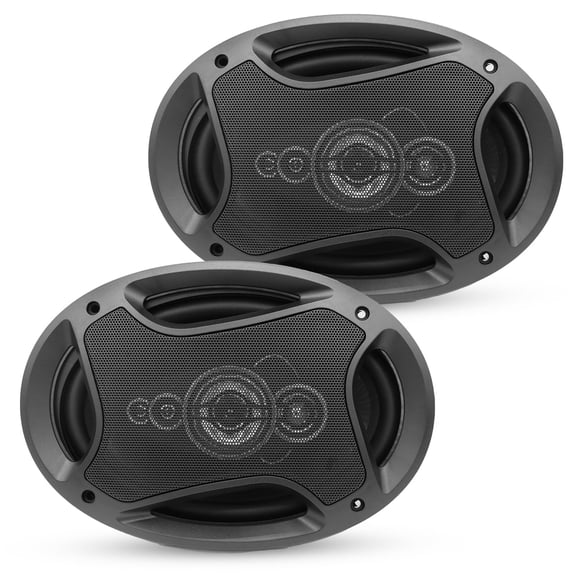 5Core 6x9 Car Speaker 800W Pair 4Ohm 4 Way Coaxial Speaker w Super Tweeter Universal Fit