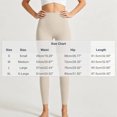 thumbnail image 3 of Ovbmpzd Slim-Leg Yoga Pants for Women Khaki Ladies Petite Leggings Casual Long High Waist Leggings,M, 3 of 6
