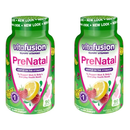 2 Pack - Vitafusion PreNatal Multivitamin Adult Gummies - 90 Count Each