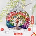 thumbnail image 3 of Adorno colgante con forma de árbol de la vida con forma de árbol de la vida, vitral, 7 x 9 cm, 3 of 6