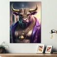 thumbnail image 2 of Designart Bull Gangster In NYC I Canvas Wall Art, 2 of 5