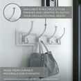 thumbnail image 5 of Franklin Brass 19.29 In. Steel Sheet Metal Rail With 6 Hooks, White, 5 of 9