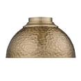 thumbnail image 4 of Golden Lighting Shepard 3-light Flush Mount in Modern Brass and Modern Brass shade, 4 of 5