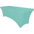 thumbnail image 2 of Spandex Rectangle Table Covers 6ft - Aqua, 2 of 6